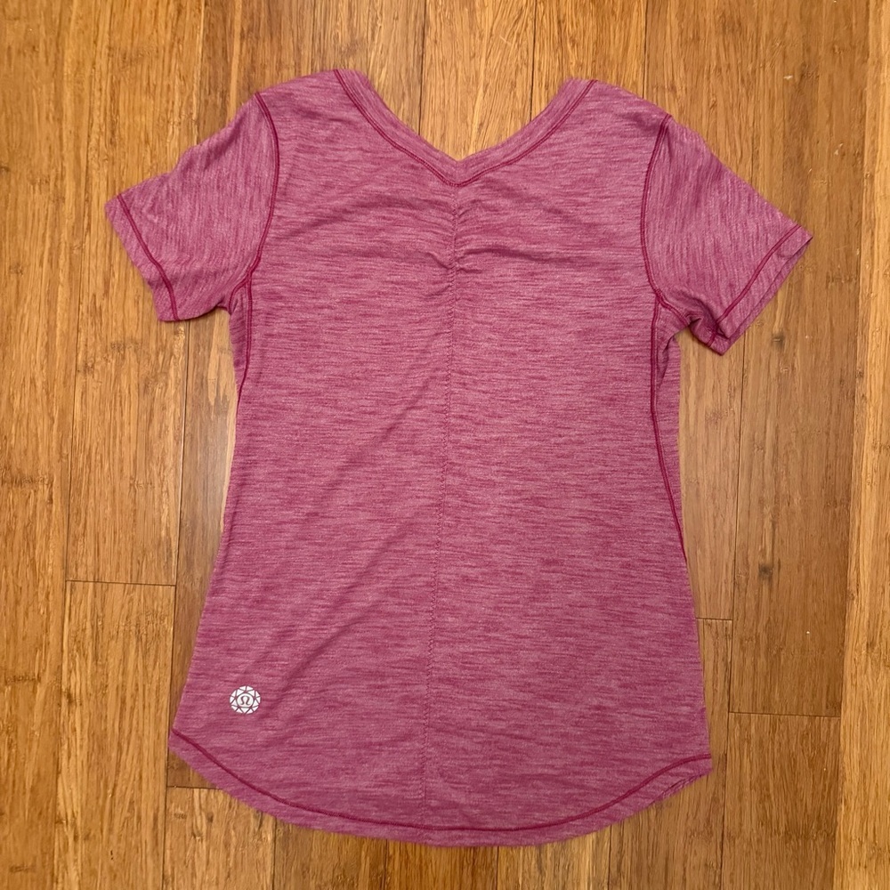 Lululemon womens small intensi-Tee special edition 2016 Seawheeze Heathered plum